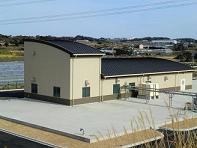 建屋外観・地下調整槽