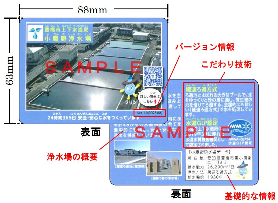 浄水場カードサンプル