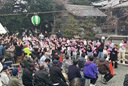 野依しだれ桜まつりのようす 寄附受領式のようす