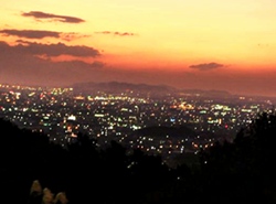 夕方の石巻山