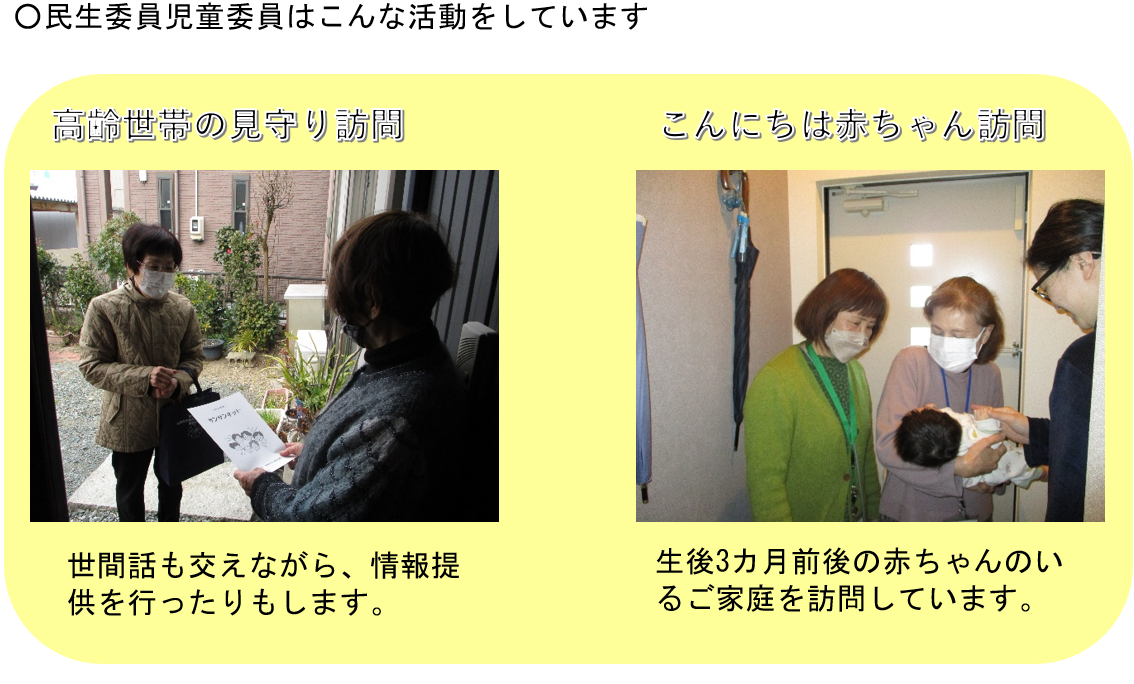 民生委員児童委員はこんな活動をしています