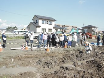 区画整理内 水道管布設 区画整理内 水道管布設