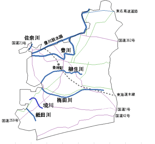 豊橋　河川